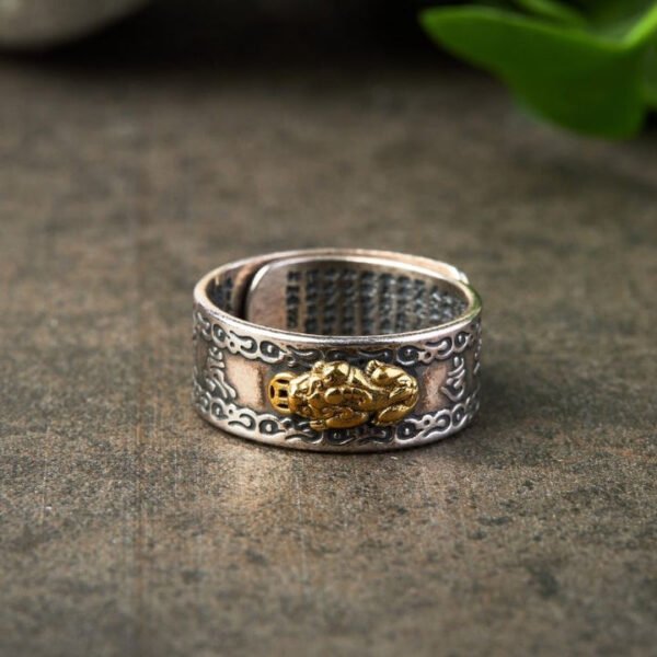 Feng Shui Pixiu Mantra Ring - Wealth & Protection - Image 8