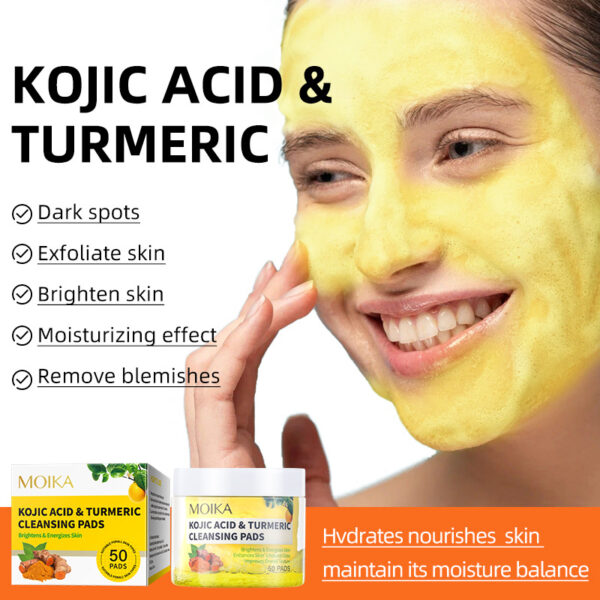 KOJIC ACID & TURMERIC CLEANSING PADS - Image 2