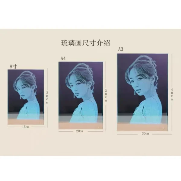 Personalized hand-hammered glass painting A3 (30*40) - Image 7